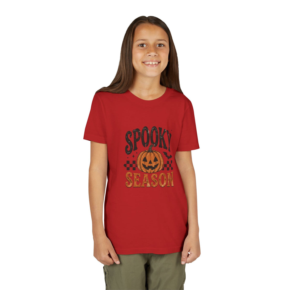 Youth ‘Spooky Season’ Halloween T-Shirt — Pumpkin Graphic Tee