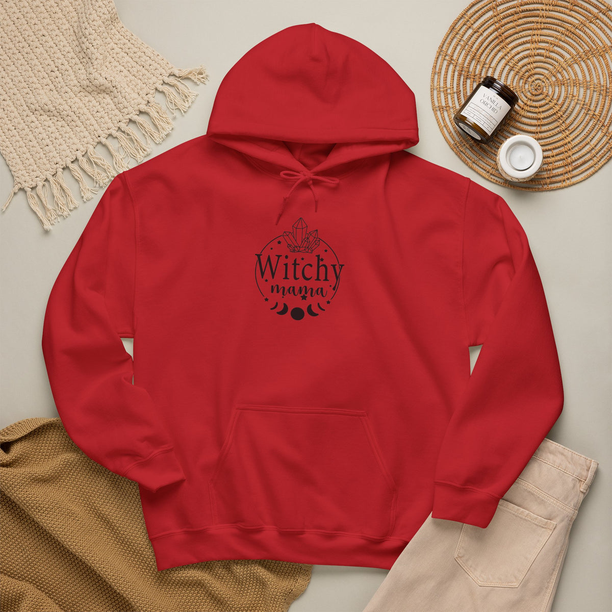 Crescent Moon & Crystals Witchcraft Sweatshirt