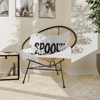 Halloween Jack-O'-Lantern Velveteen Throw