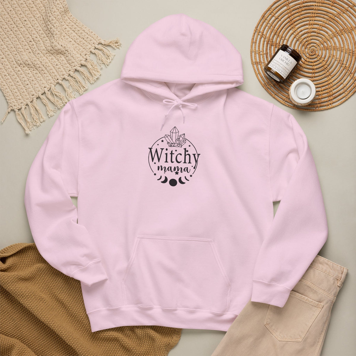 Crescent Moon & Crystals Witchcraft Sweatshirt