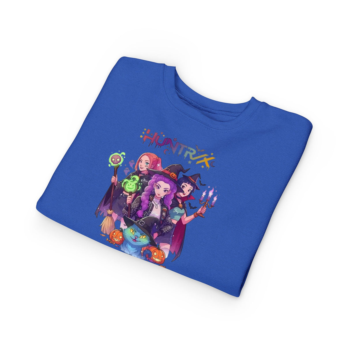 Cute Witch Sisters Halloween Crewneck - Toddler Sweatshirt