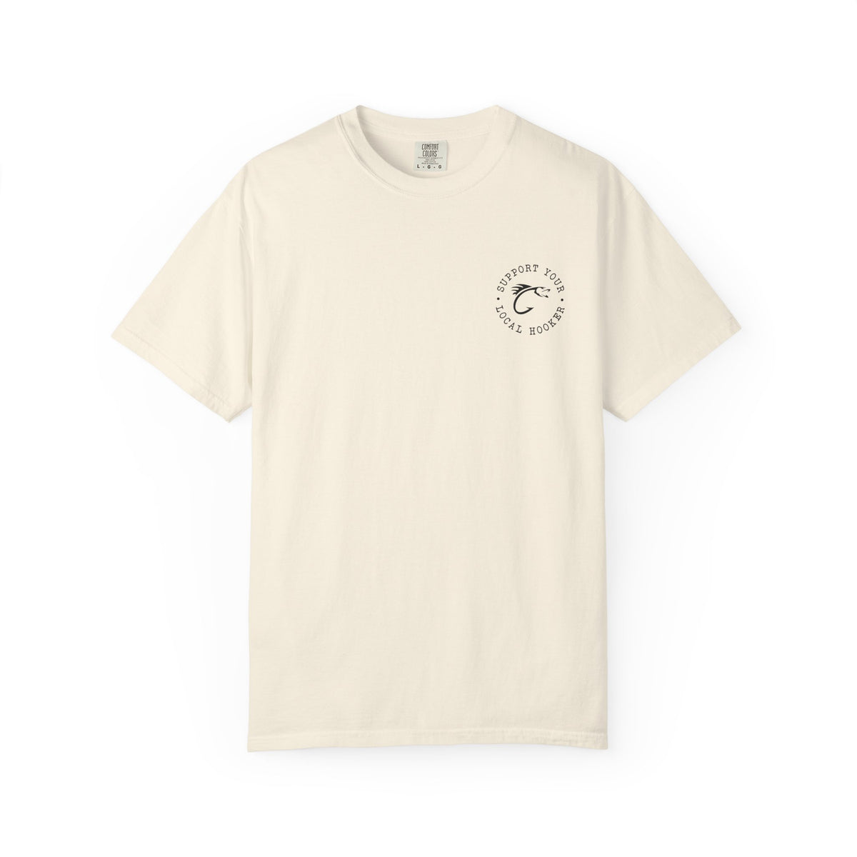 Swallow Baby Don't Spit Fishing Graphic T-Shirt | Retro Sunset Bass Design