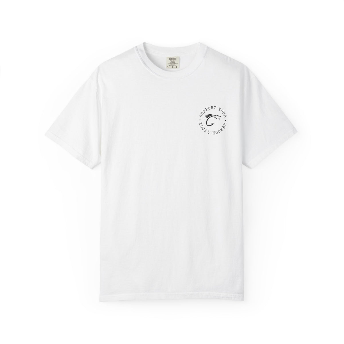 Swallow Baby Don't Spit Fishing Graphic T-Shirt | Retro Sunset Bass Design