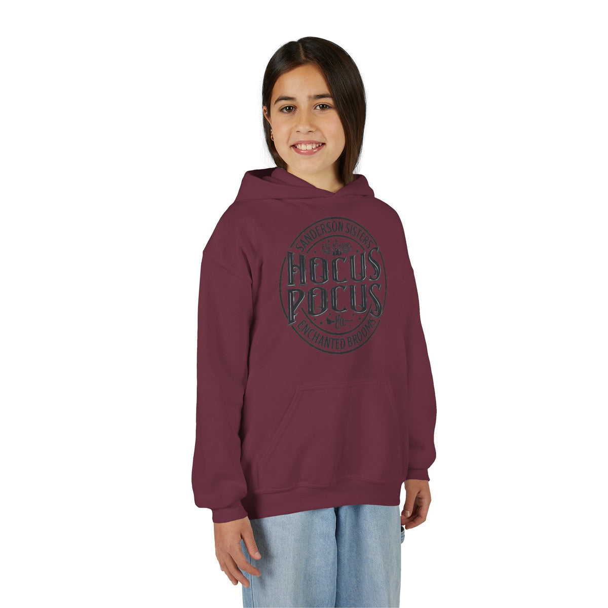 Hocus Pocus Sanderson Sisters Magical Spell Design Youth Hoodie