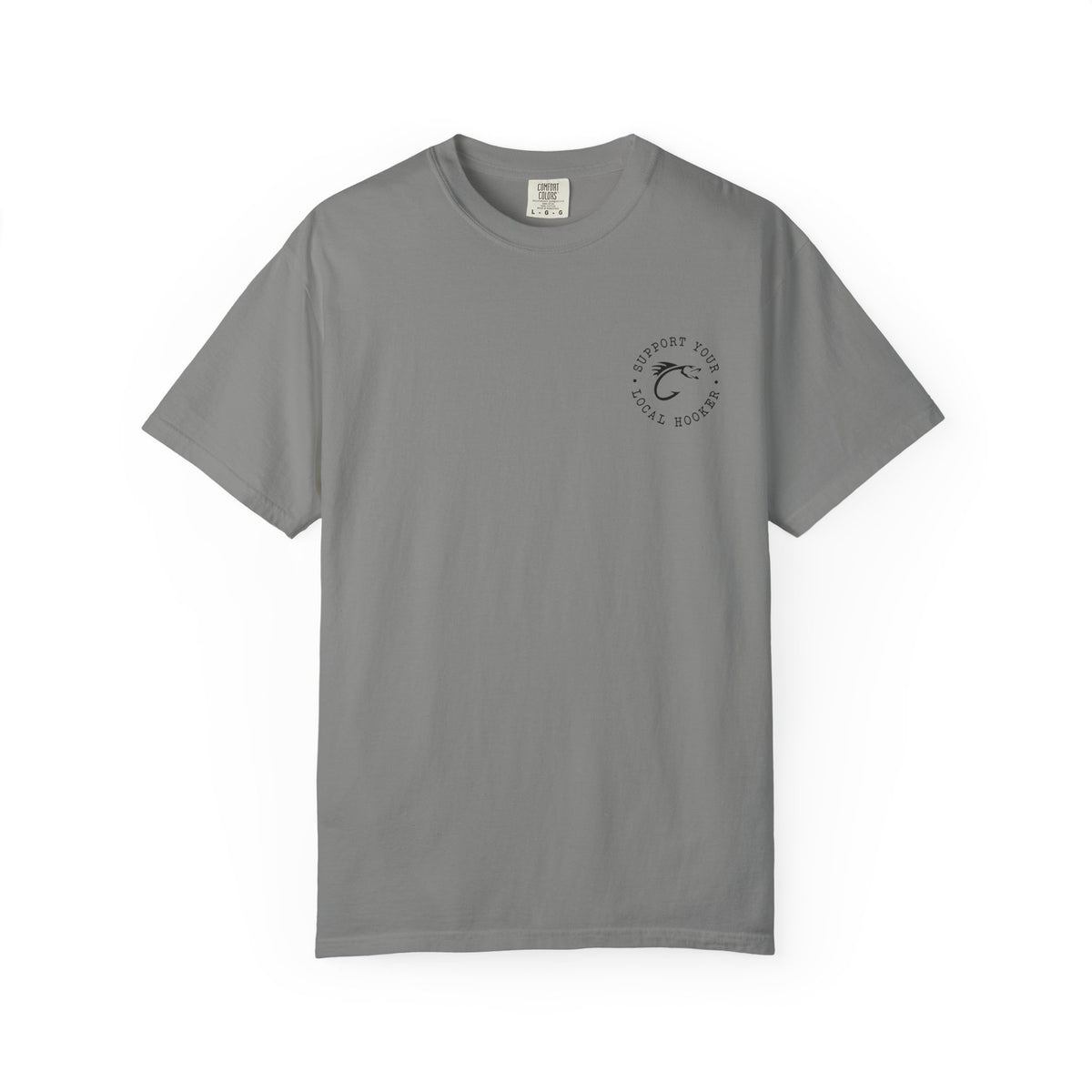 Swallow Baby Don't Spit Fishing Graphic T-Shirt | Retro Sunset Bass Design