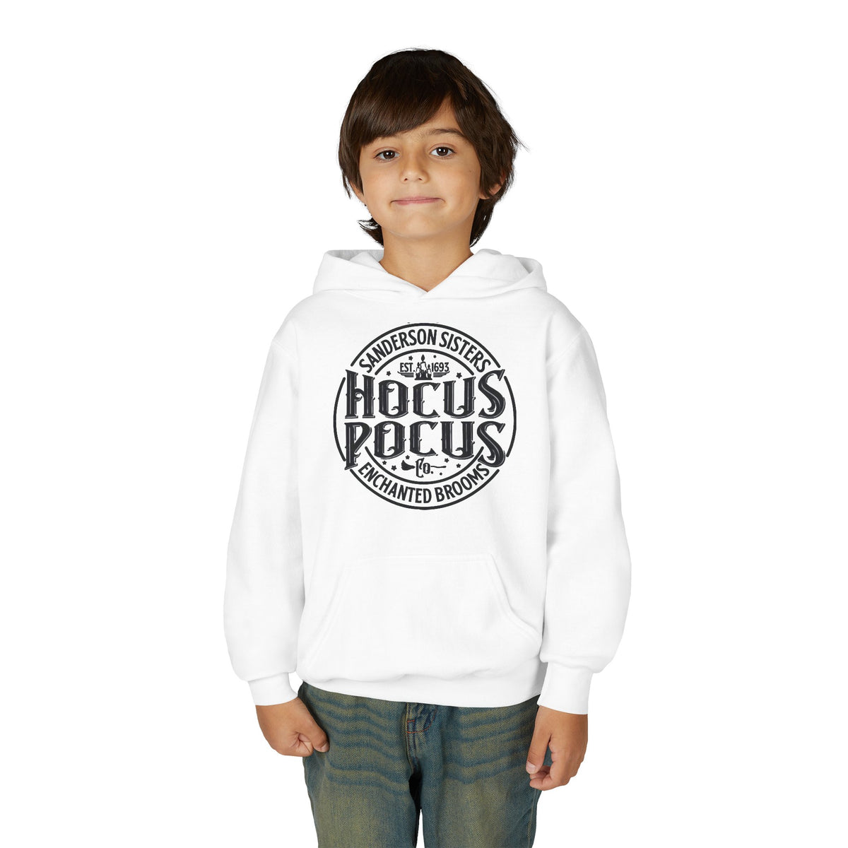 Hocus Pocus Sanderson Sisters Magical Spell Design Youth Hoodie
