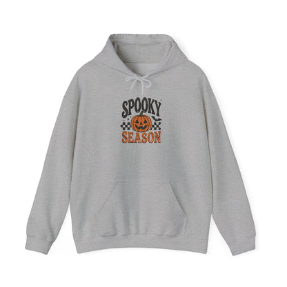 Spooky Season Hoodie — Pumpkin Retro Racing Halloween Sweatshirt