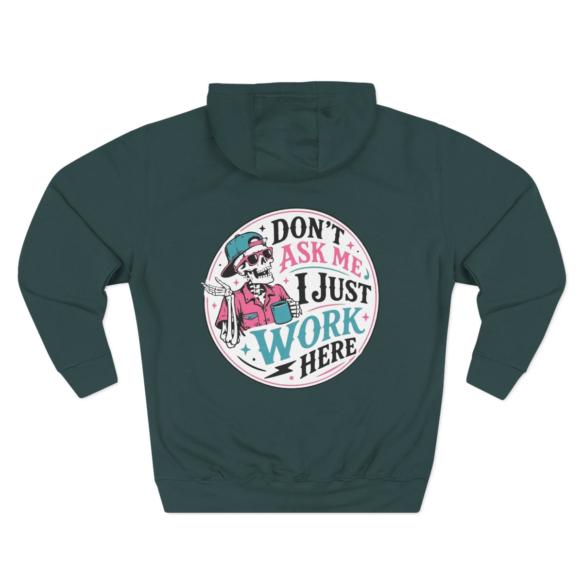 Don't Ask Me, I Just Work Here Retro Skull Workwear Pullover