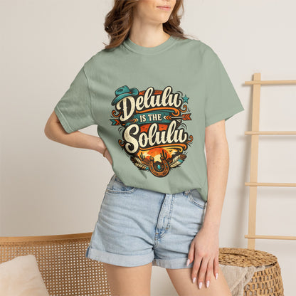 Delulu is the Solulu Retro Graphic Tee