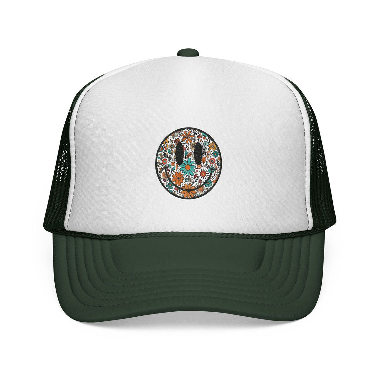 Floral Cactus Patch Trucker Cap | Southwestern Desert Flower Design