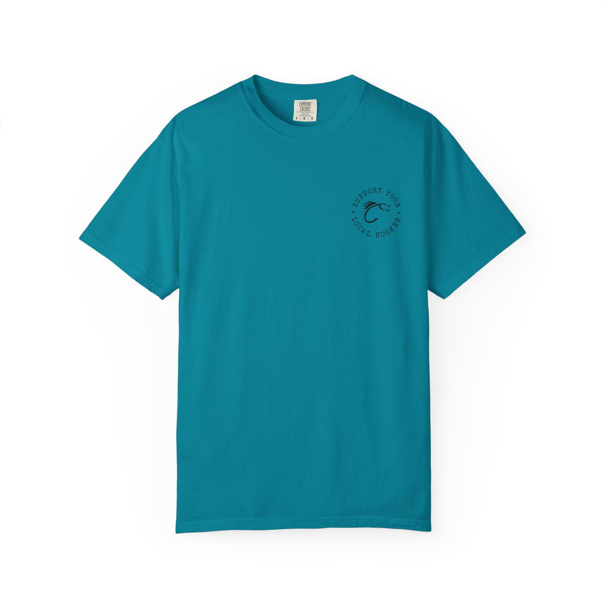 Swallow Baby Don't Spit Fishing Graphic T-Shirt | Retro Sunset Bass Design