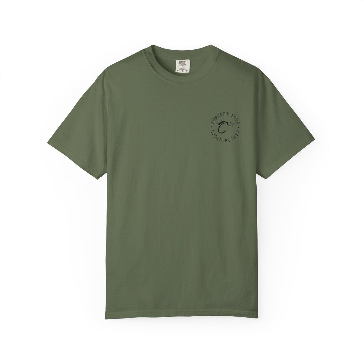 Swallow Baby Don't Spit Fishing Graphic T-Shirt | Retro Sunset Bass Design
