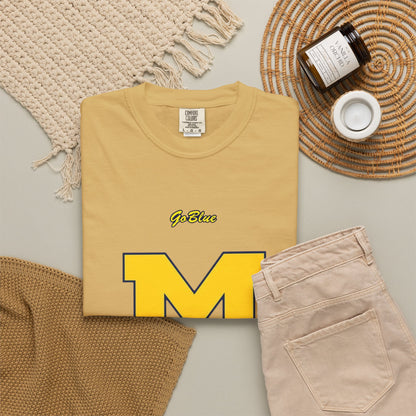Go Blue M Block Letter T-Shirt | Collegiate Logo Tee