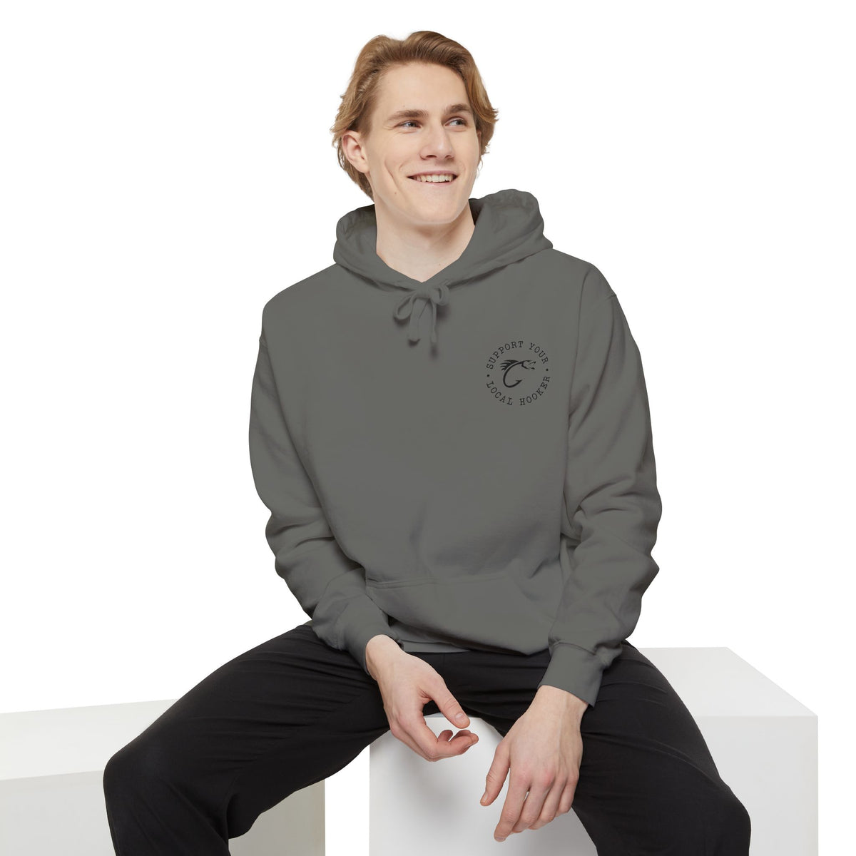 Support Your Local | Fishing Graphic Hoodie