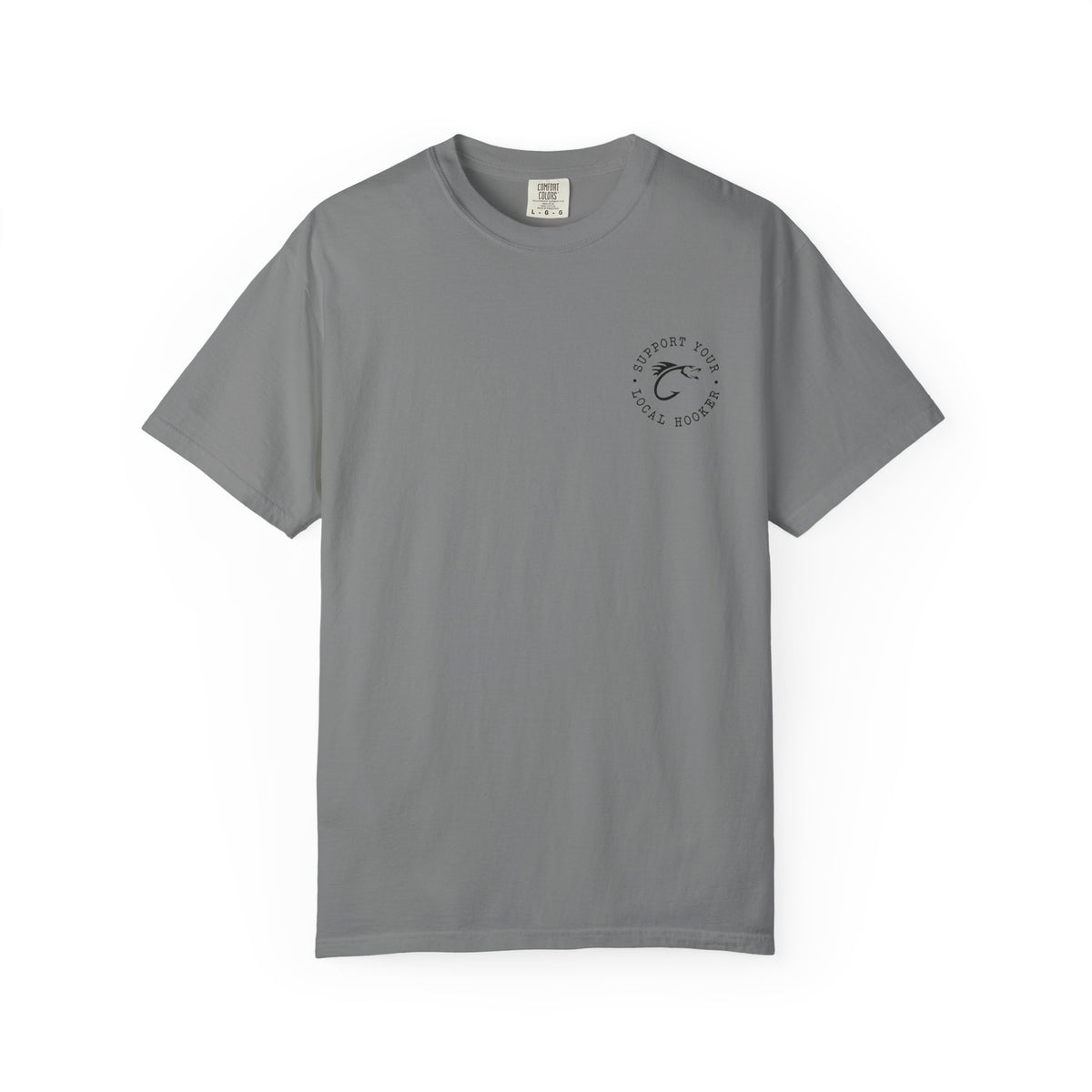 Swallow Baby Don't Spit Fishing Graphic T-Shirt | Retro Sunset Bass Design