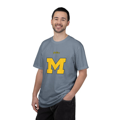 Go Blue M Block Letter T-Shirt | Collegiate Logo Tee