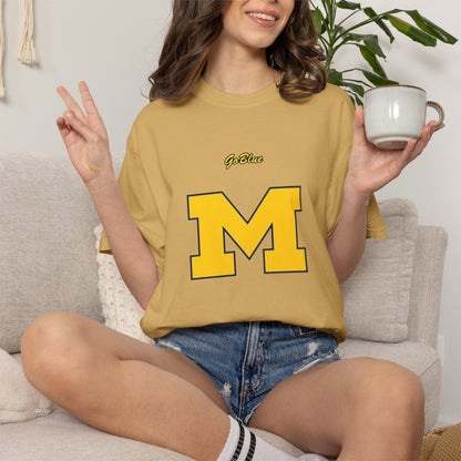 Go Blue M Block Letter T-Shirt | Collegiate Logo Tee