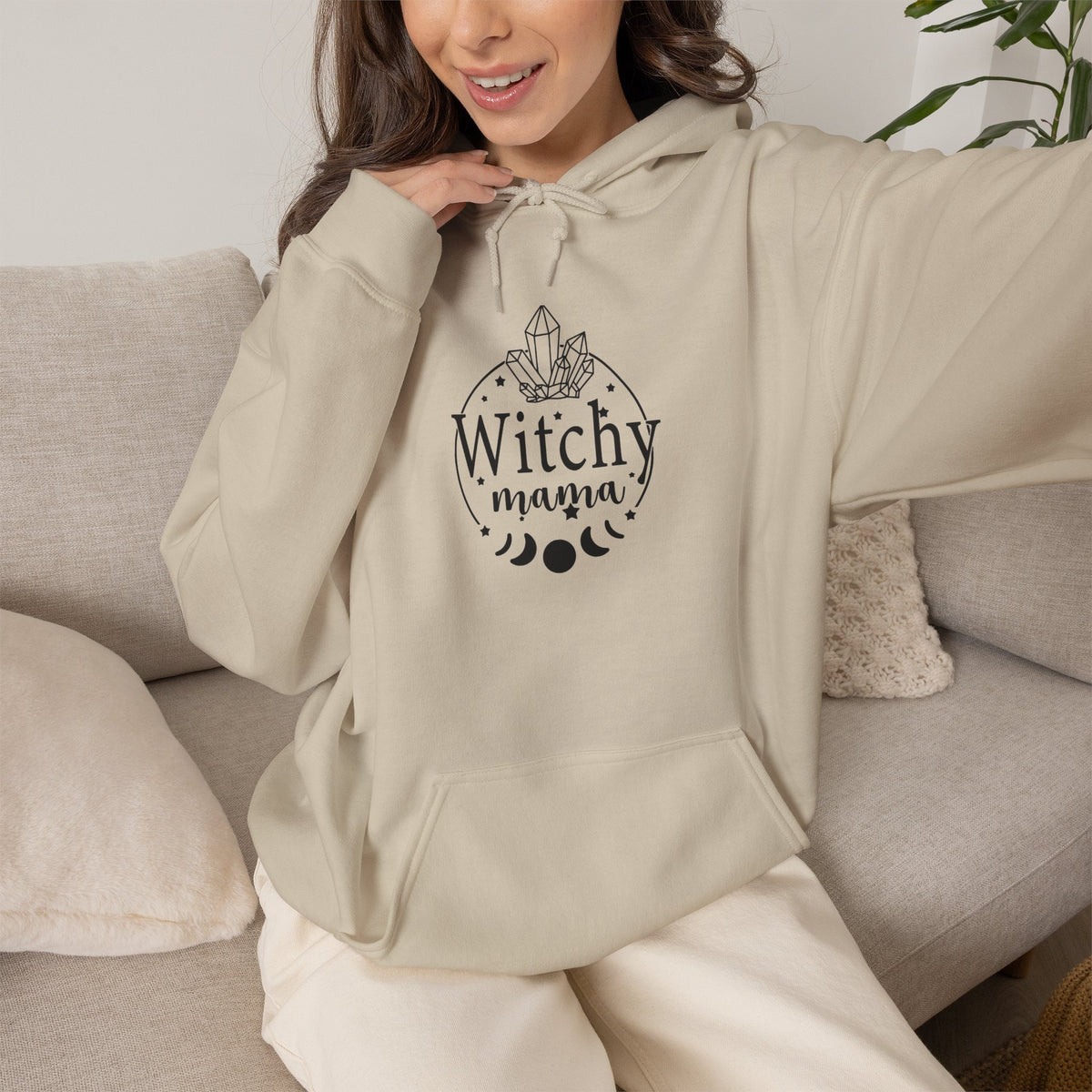 Crescent Moon & Crystals Witchcraft Sweatshirt