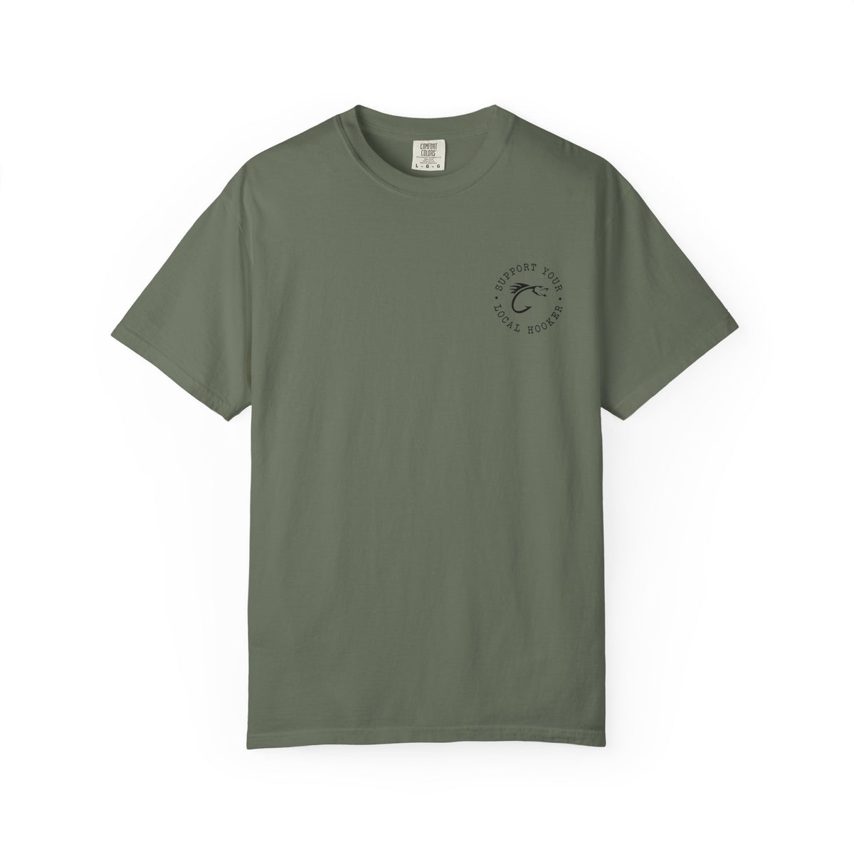 Swallow Baby Don't Spit Fishing Graphic T-Shirt | Retro Sunset Bass Design