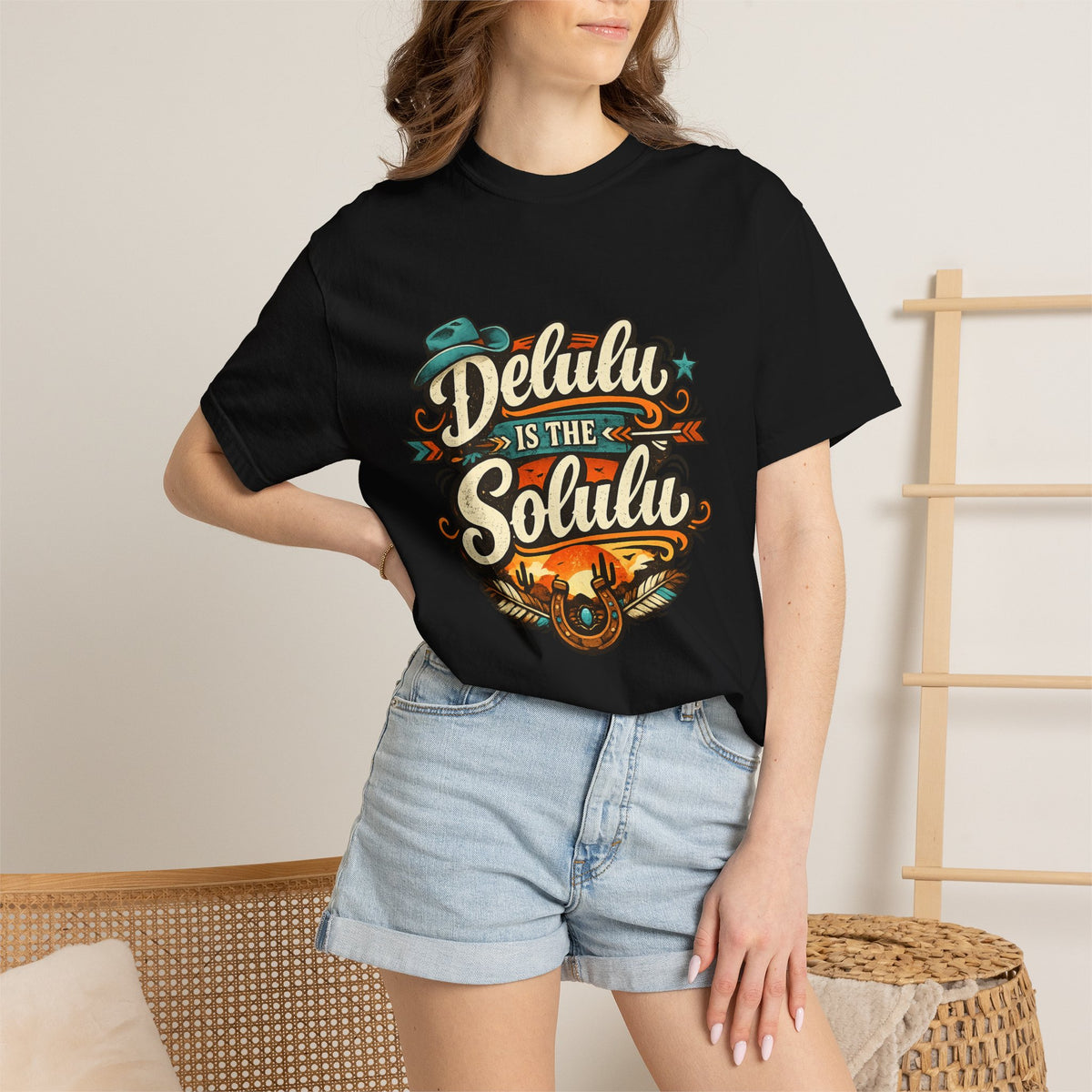 Delulu is the Solulu Retro Graphic Tee