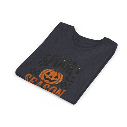 Youth ‘Spooky Season’ Halloween T-Shirt — Pumpkin Graphic Tee