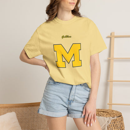 Go Blue M Block Letter T-Shirt | Collegiate Logo Tee