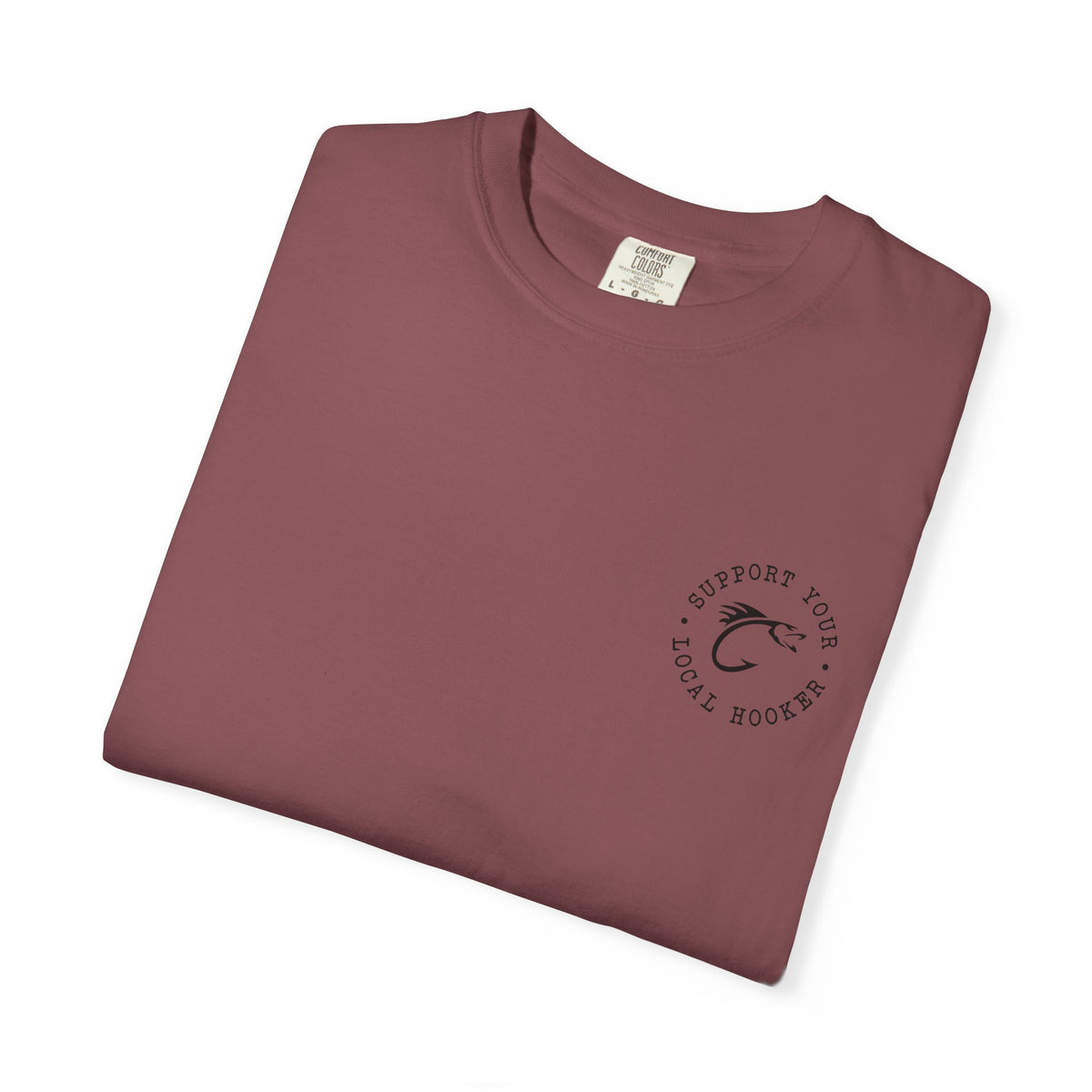 Swallow Baby Don't Spit Fishing Graphic T-Shirt | Retro Sunset Bass Design