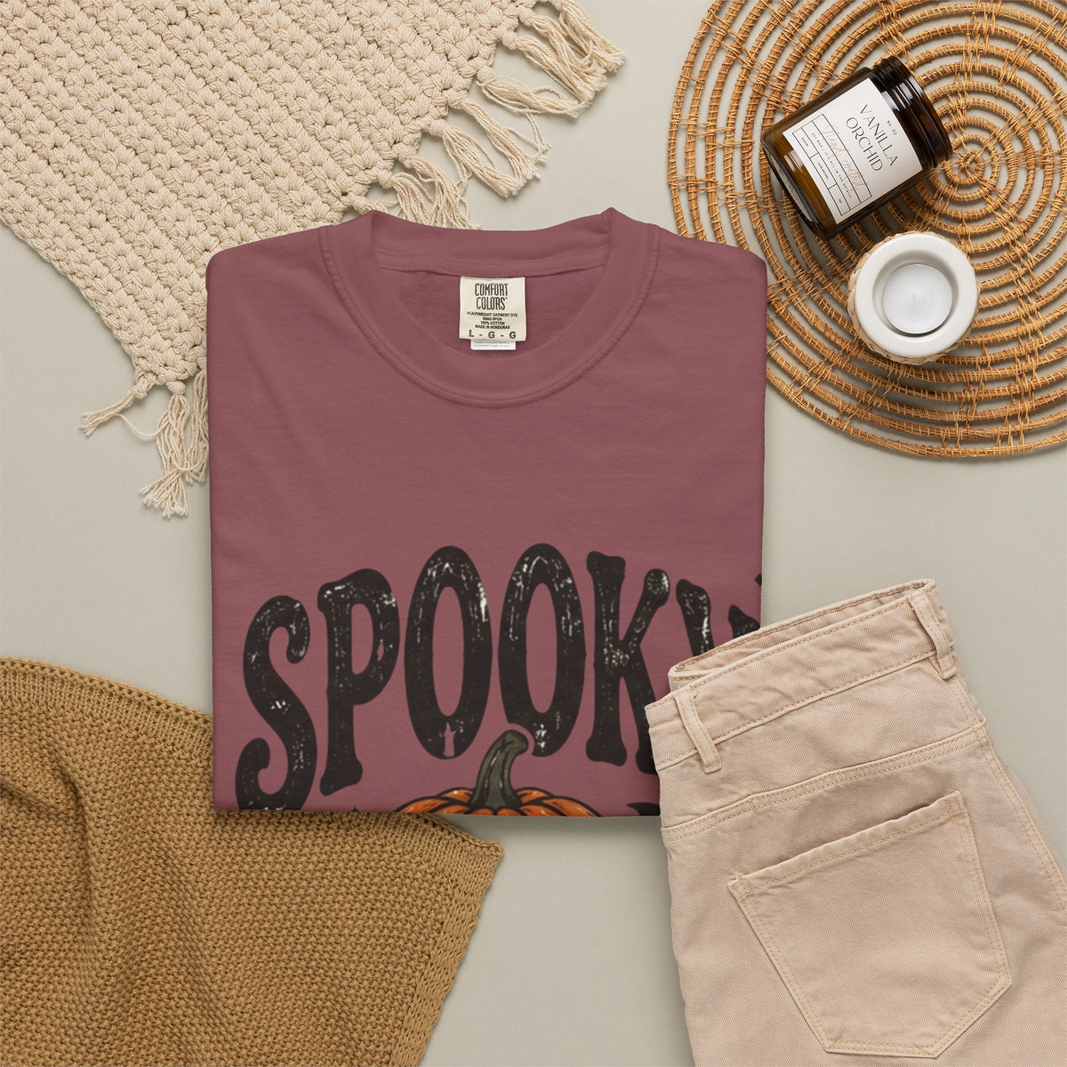 Spooky Season T-Shirt — Vintage Pumpkin Halloween Tee