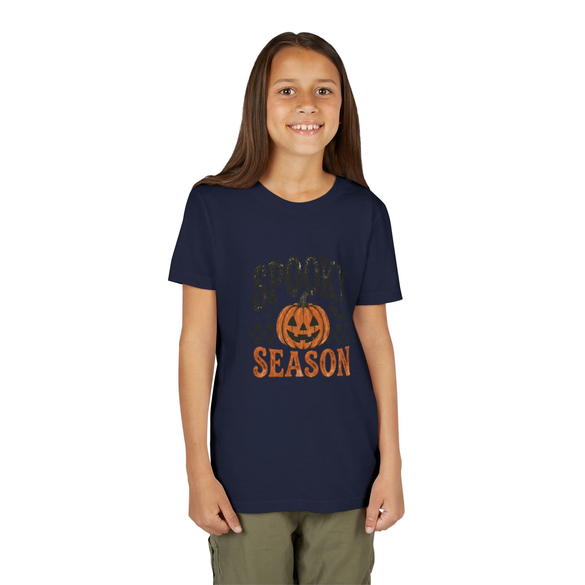 Youth ‘Spooky Season’ Halloween T-Shirt — Pumpkin Graphic Tee