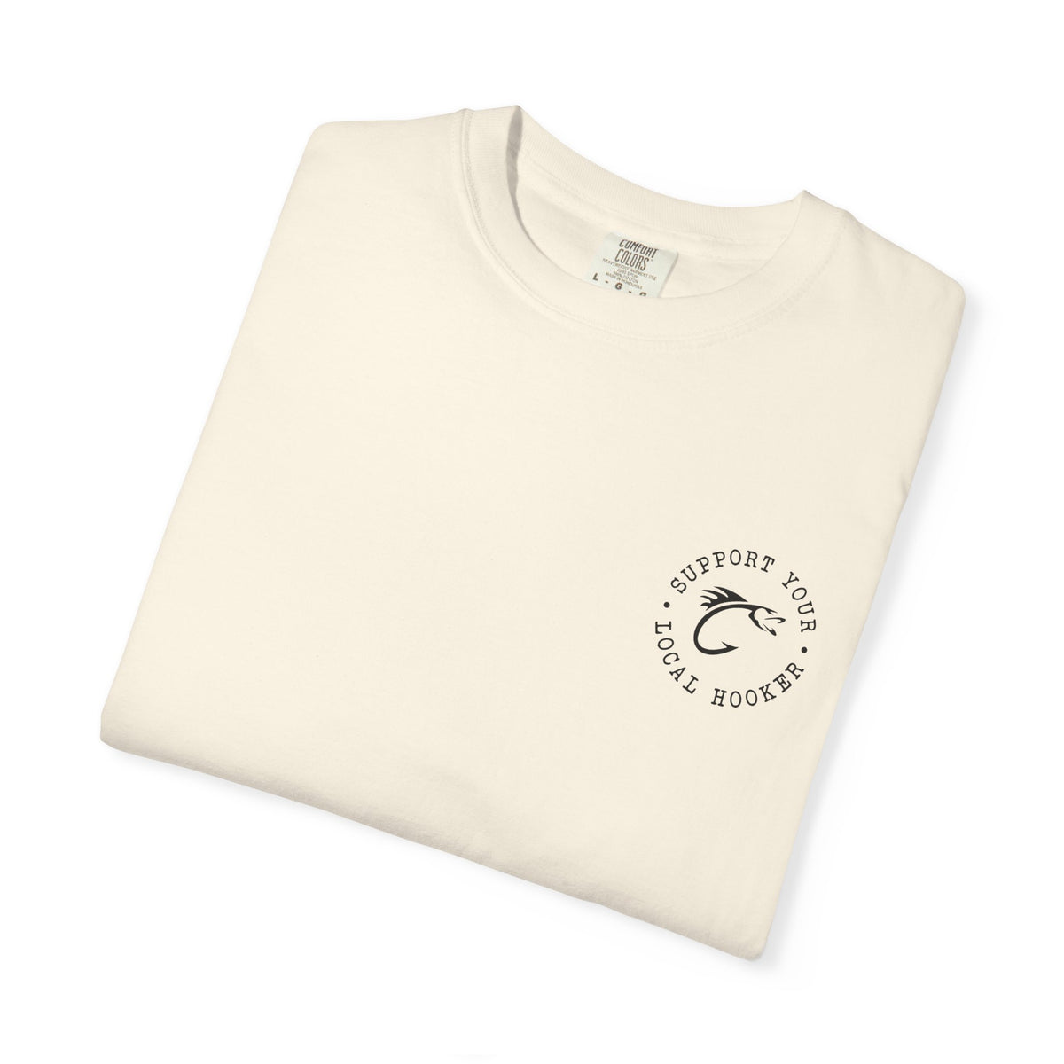 Swallow Baby Don't Spit Fishing Graphic T-Shirt | Retro Sunset Bass Design