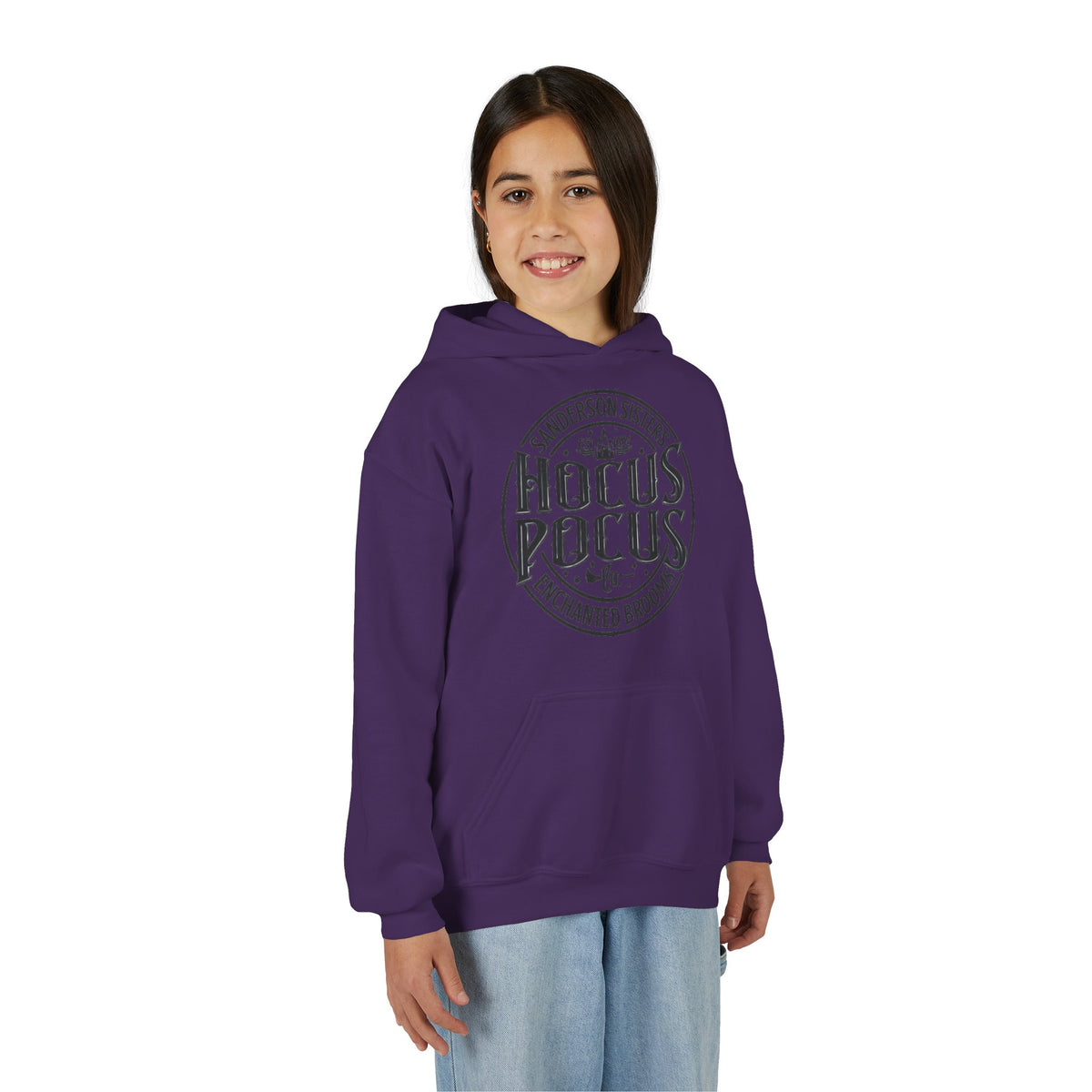 Hocus Pocus Sanderson Sisters Magical Spell Design Youth Hoodie