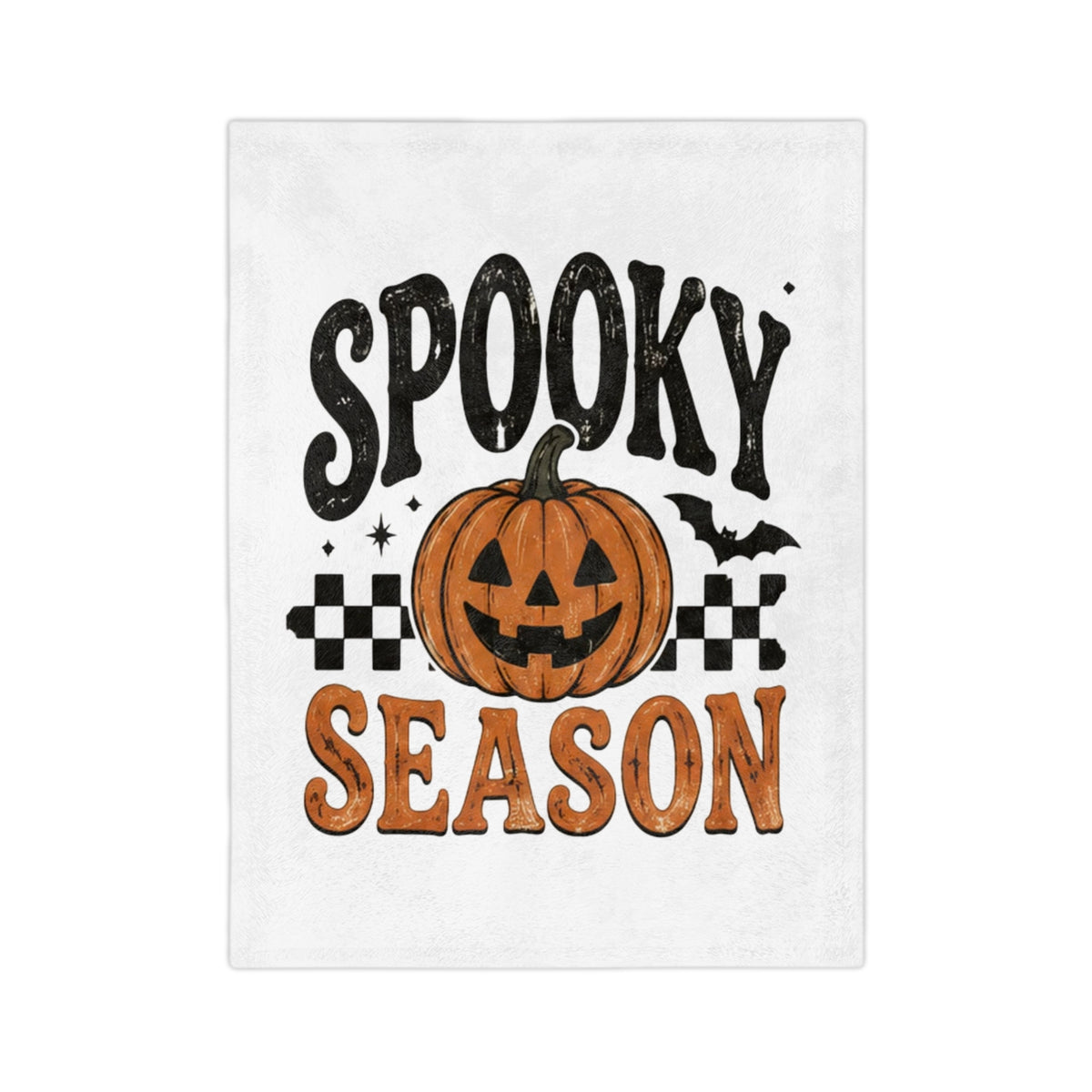 Halloween Jack-O'-Lantern Velveteen Throw