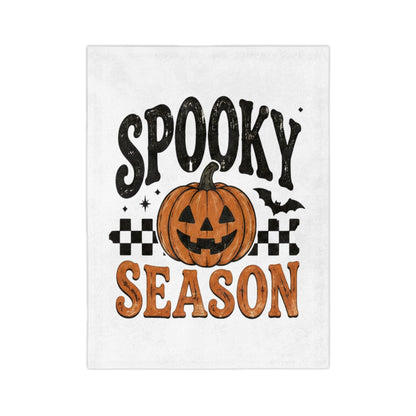 Halloween Jack-O'-Lantern Velveteen Throw