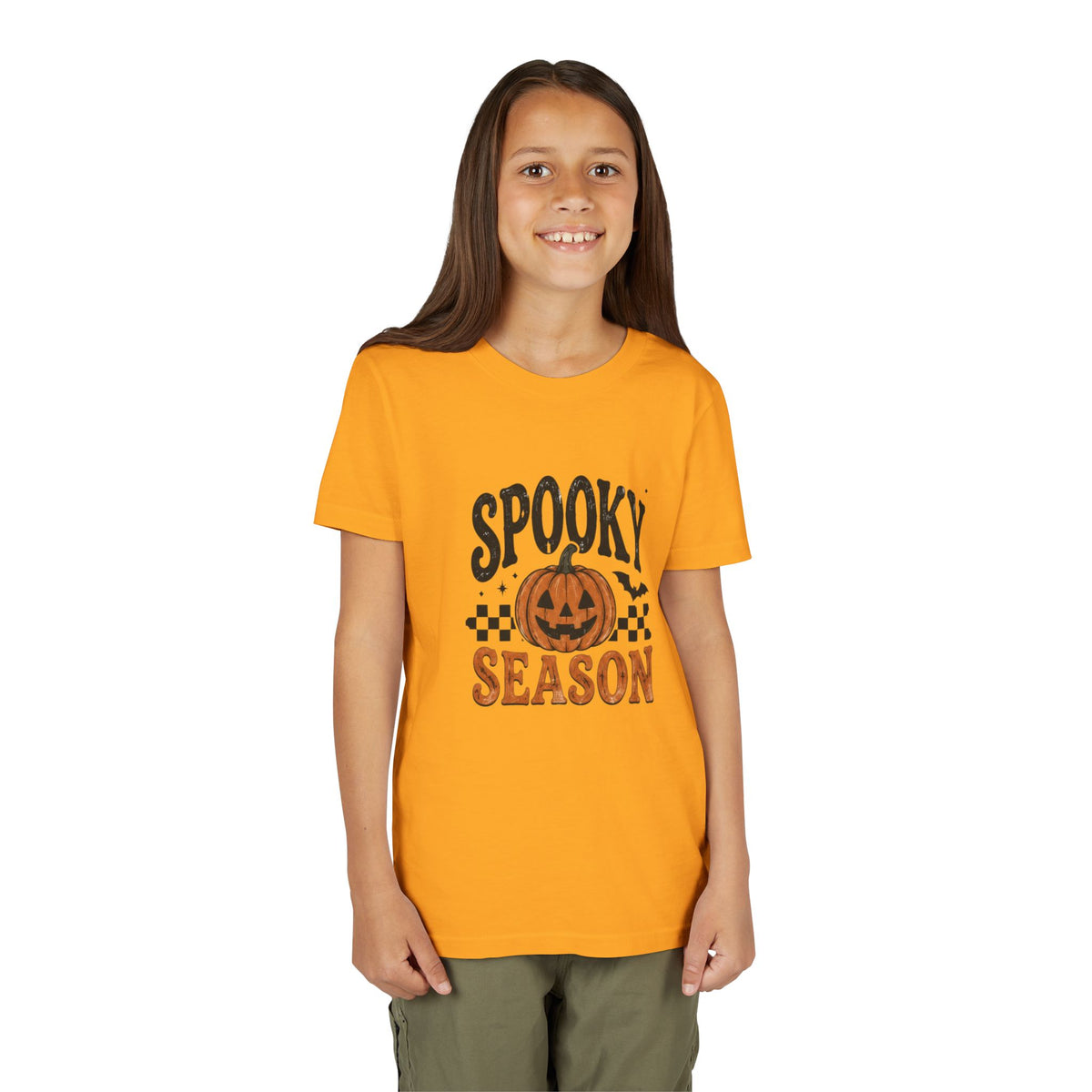 Youth ‘Spooky Season’ Halloween T-Shirt — Pumpkin Graphic Tee