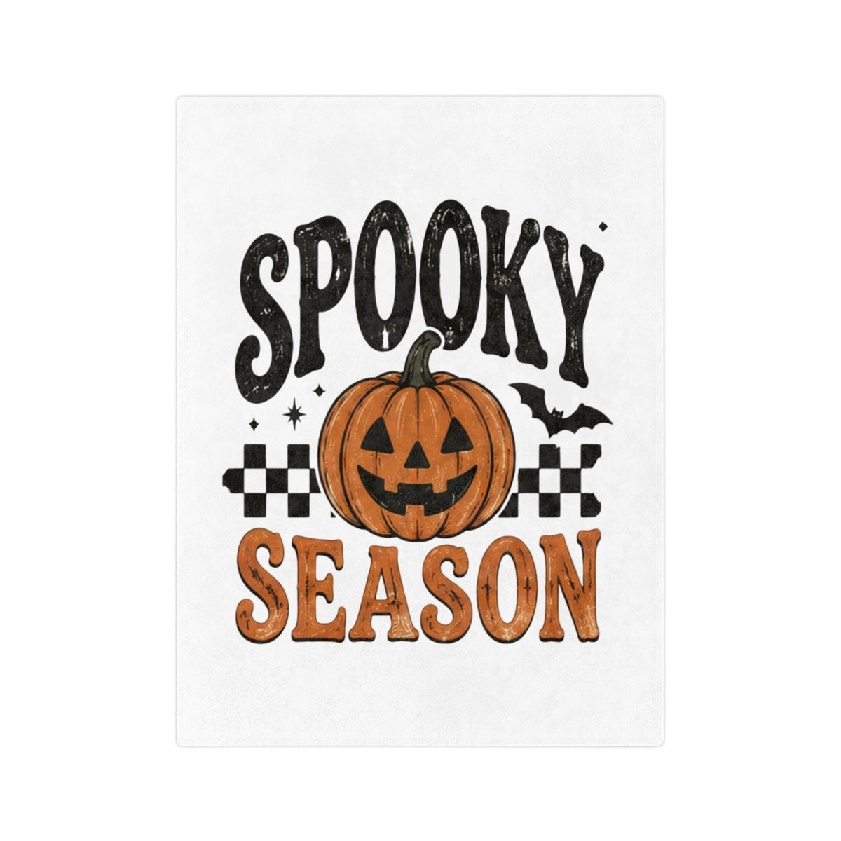 Halloween Jack-O'-Lantern Velveteen Throw