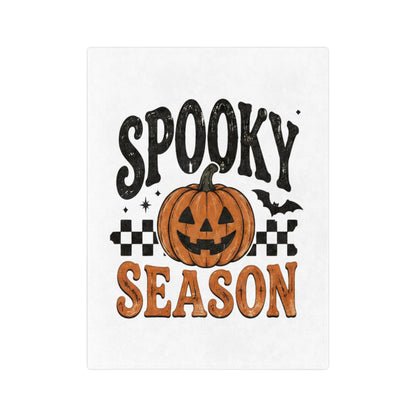 Halloween Jack-O'-Lantern Velveteen Throw