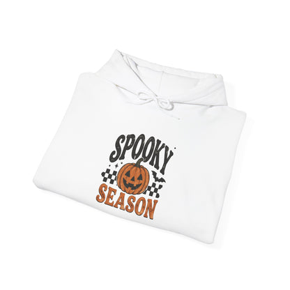 Spooky Season Hoodie — Pumpkin Retro Racing Halloween Sweatshirt