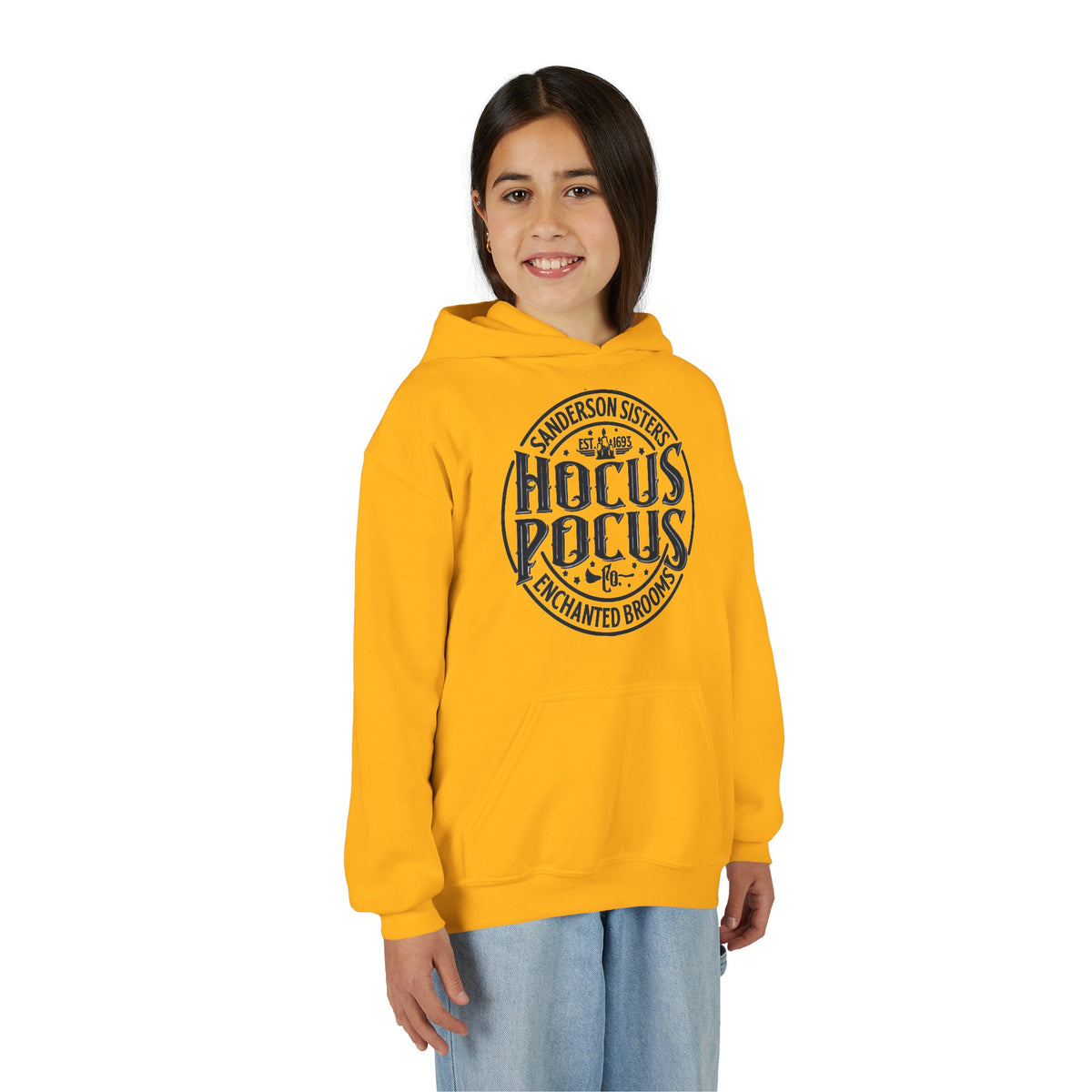Hocus Pocus Sanderson Sisters Magical Spell Design Youth Hoodie