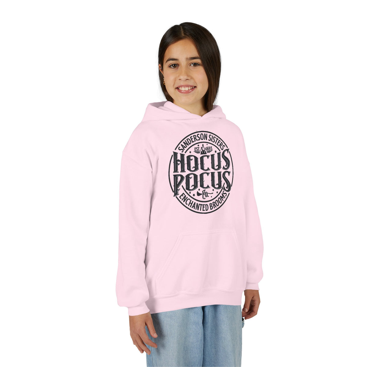 Hocus Pocus Sanderson Sisters Magical Spell Design Youth Hoodie