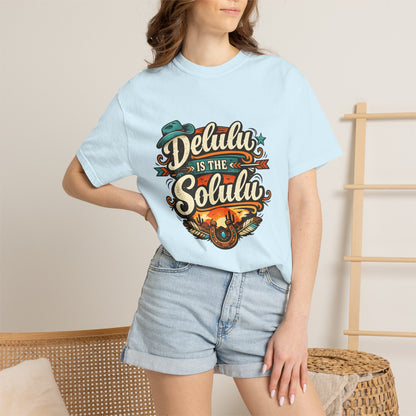 Delulu is the Solulu Retro Graphic Tee