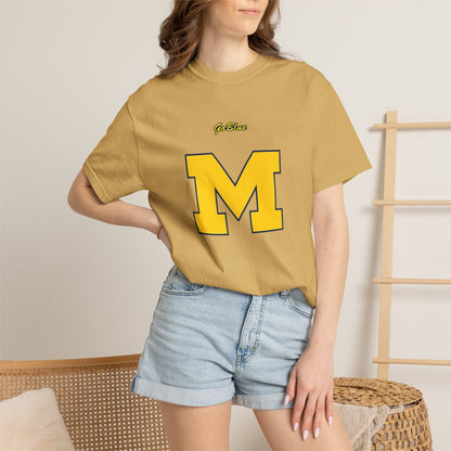 Go Blue M Block Letter T-Shirt | Collegiate Logo Tee