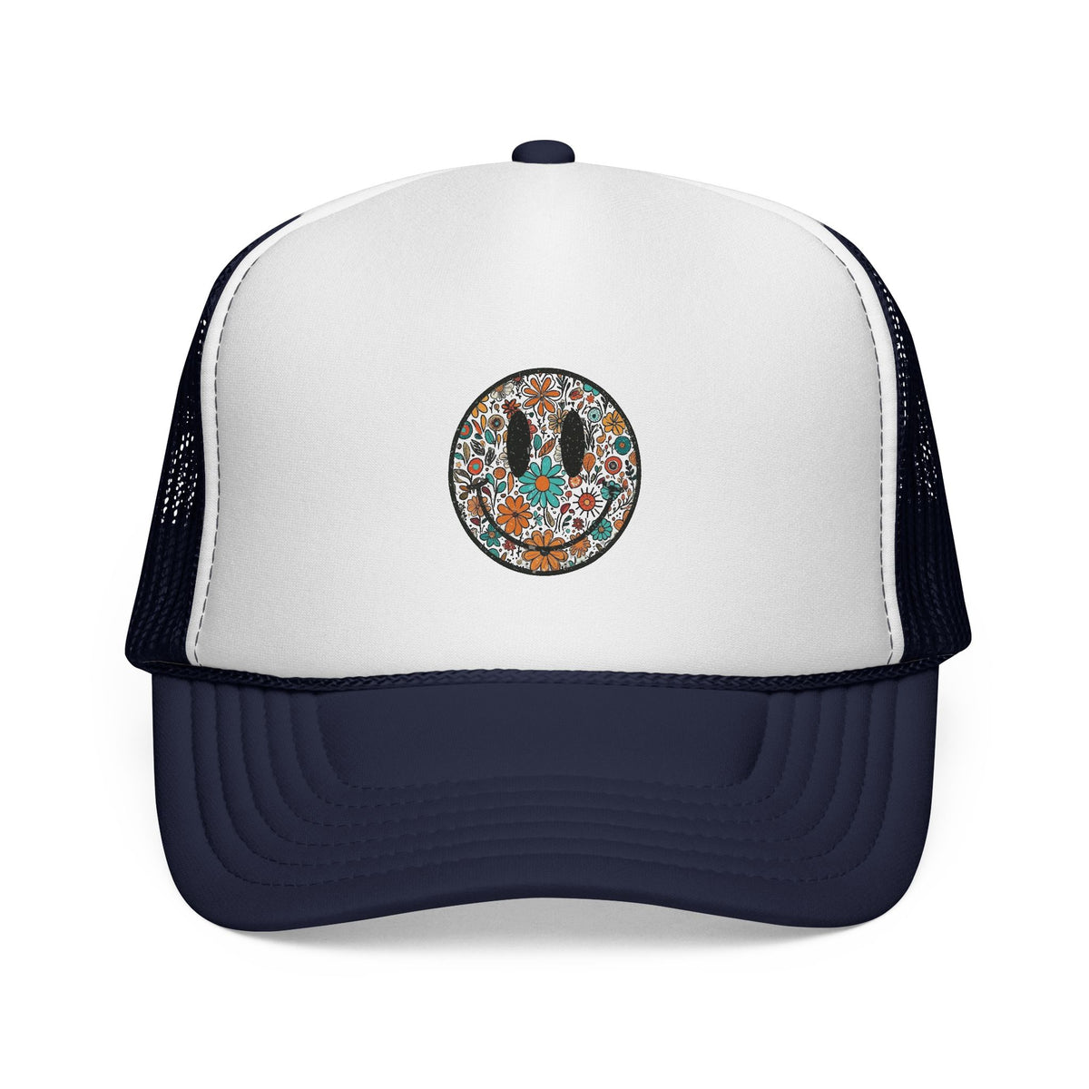 Floral Cactus Patch Trucker Cap | Southwestern Desert Flower Design