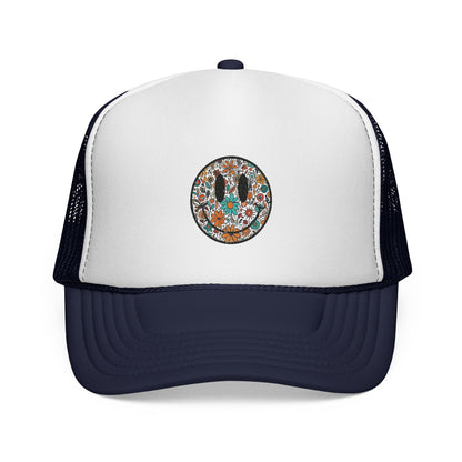 Floral Cactus Patch Trucker Cap | Southwestern Desert Flower Design