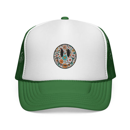 Floral Cactus Patch Trucker Cap | Southwestern Desert Flower Design