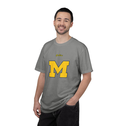 Go Blue M Block Letter T-Shirt | Collegiate Logo Tee