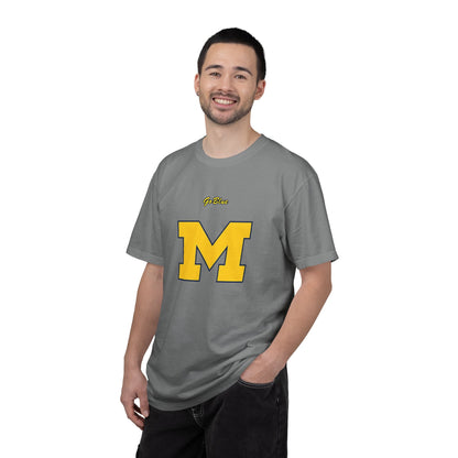 Go Blue M Block Letter T-Shirt | Collegiate Logo Tee