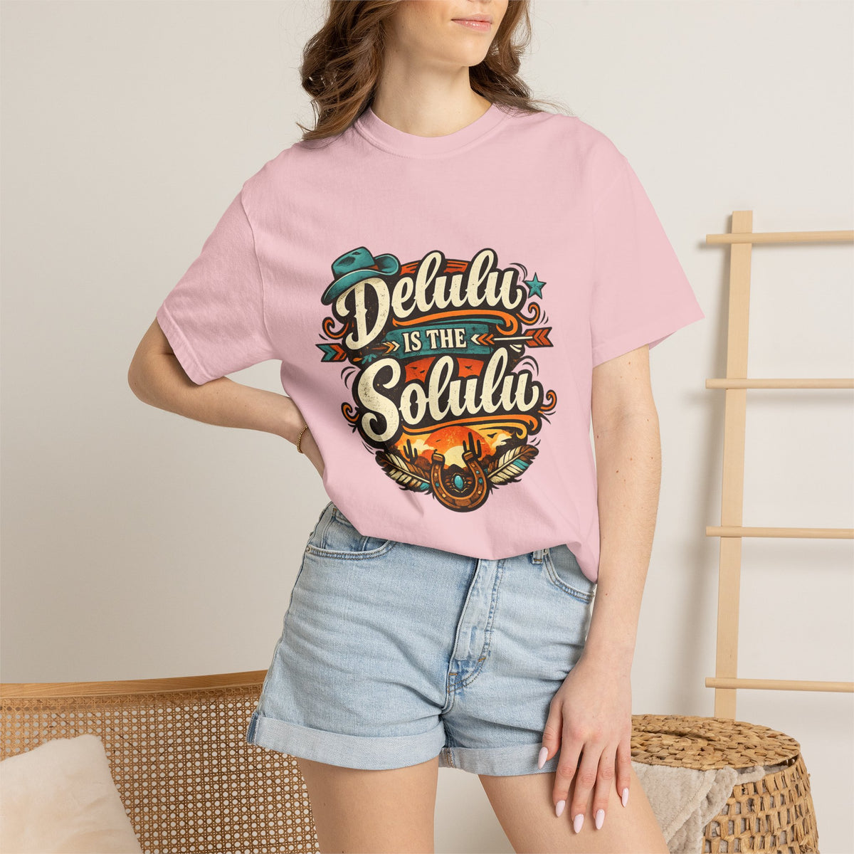 Delulu is the Solulu Retro Graphic Tee