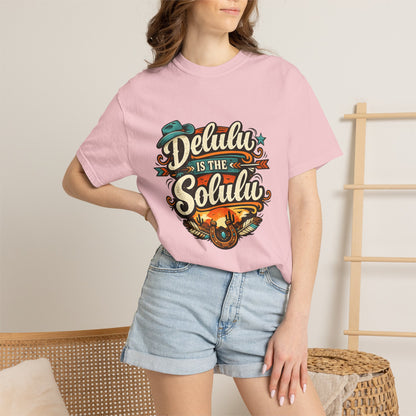 Delulu is the Solulu Retro Graphic Tee