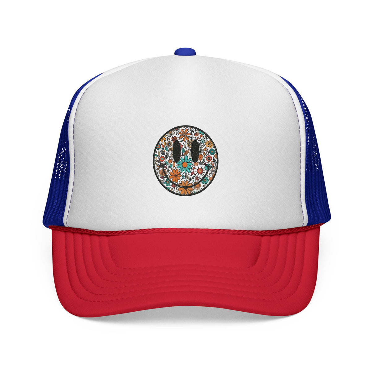 Floral Cactus Patch Trucker Cap | Southwestern Desert Flower Design
