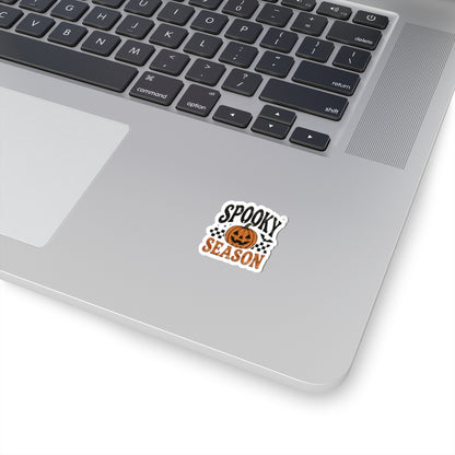 Spooky Season Pumpkin Sticker — Halloween Kiss-Cut Decal